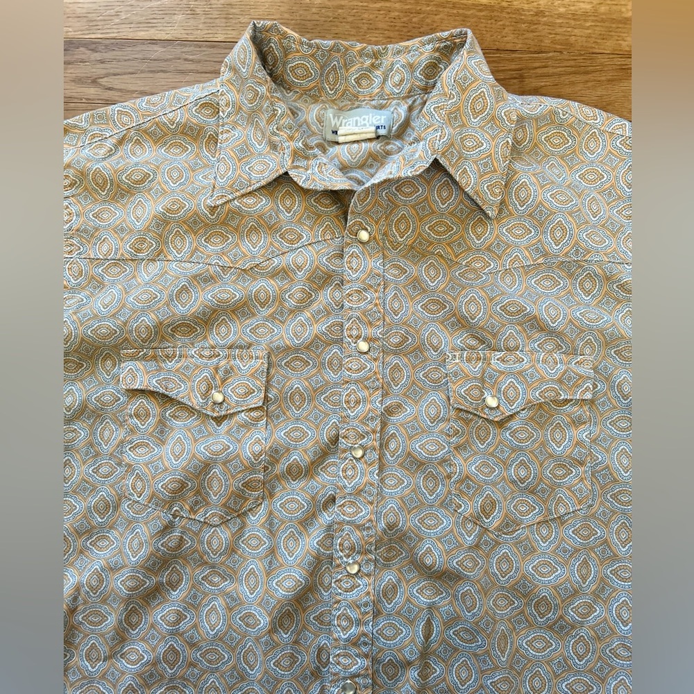 Wrangler Wrancher Pearl button snap short sleeve XLT